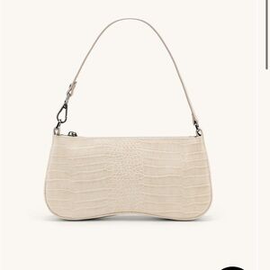 JW PEI Beige Croc shoulder bag